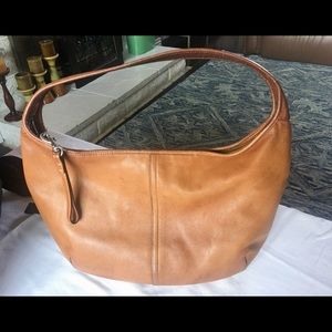Authentic coach leather tan hobo